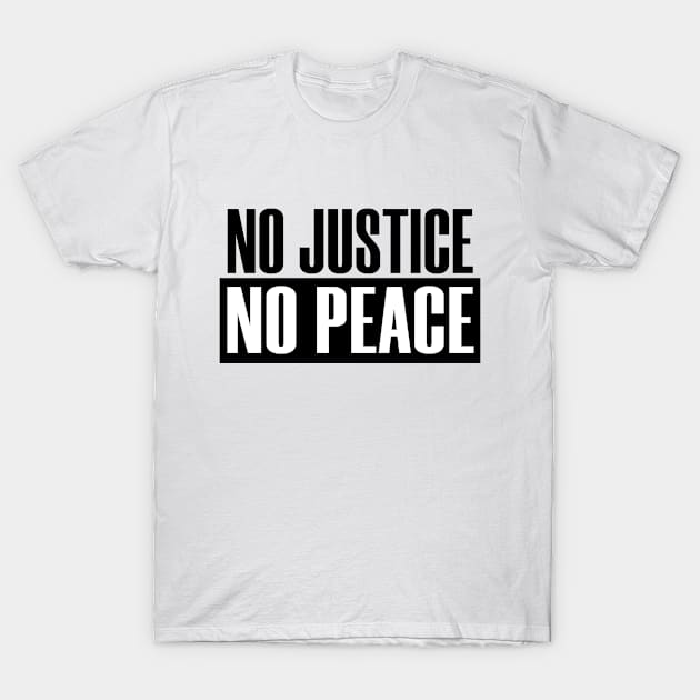 Social Justice Peace No BLM Protest 2020 Injustice T-Shirt by Mellowdellow